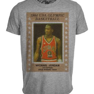 USA Olympics Classic Retro Jordan Basketball 1984 Artwork Heather Gray Sublimated T-Shirt