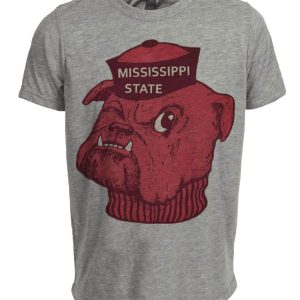 Mississippi State Bulldogs Retro 1969 Artwork Heather Gray Sublimated T-Shirt
