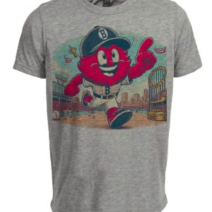 Boston Red Sox Vintage Baseball World Series Artwork Heather Gray Sublimated T-Shirt