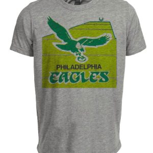 Philadelphia Eagles Retro Football 1972 Artwork Heather Gray Sublimated T-Shirt