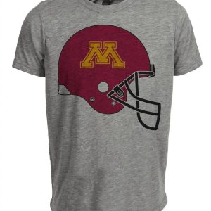 Minnesota Gophers Retro Football 1964 Artwork Heather Gray Sublimated T-Shirt