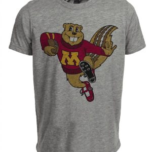 Minnesota Golden Gophers Retro 1986 Artwork Heather Gray Sublimated T-Shirt