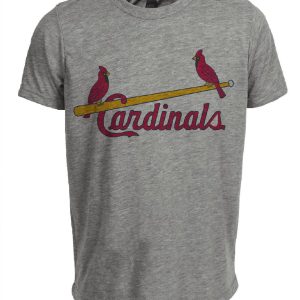 St. Louis Cardinals Retro Baseball 1957 Artwork Heather Gray Sublimated T-Shirt