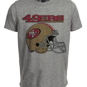 San Francisco 49ers Retro Football 1989 Artwork Heather Gray Sublimated T-Shirt