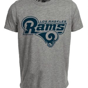 Los Angeles Rams Retro NFL Football 1985 Artwork Heather Gray Sublimated T-Shirt