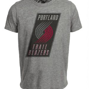 Portland Trailblazers Retro Basketball 2004 Artwork Heather Gray Sublimated T-Shirt