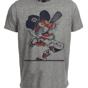 Detroit Tigers Retro Baseball 1967 Artwork Heather Gray Sublimated T-Shirt