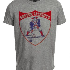 Boston Patriots Retro Football 1965 Artwork Heather Gray Sublimated T-Shirt