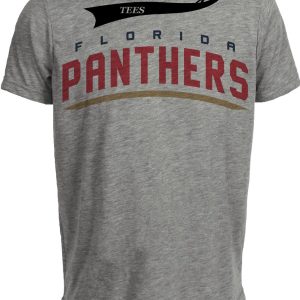 Florida Panthers Retro Hockey 1997 Artwork Heather Gray Sublimated T-Shirt