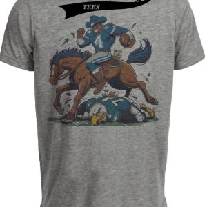 Dallas Cowboys vs. Philadelphia Eagles Retro Rivalry Football Win Artwork Heather Gray Sublimated T-Shirt