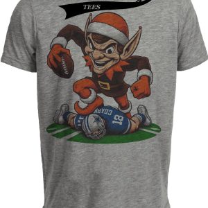 Cleveland Browns vs. Dallas Cowboys Retro Rivalry Football 1986 Artwork Heather Gray Sublimated T-Shirt