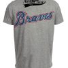 Atlanta Braves Retro Jersey Lettering Baseball 1973 Artwork Heather Gray Sublimated T-Shirt