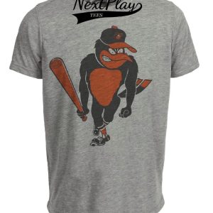 Baltimore Orioles Retro Baseball 1965 Artwork Heather Gray Sublimated T-Shirt