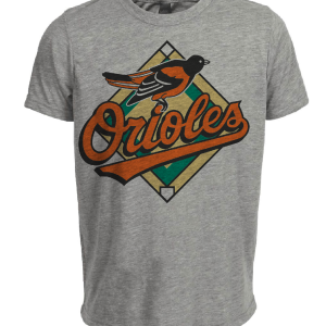 Baltimore Orioles Retro Baseball 1989 Artwork Heather Gray Sublimated T-Shirt