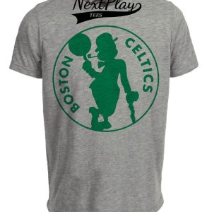 Boston Celtics Retro Basketball 1979 Artwork Heather Gray Sublimated T-Shirt