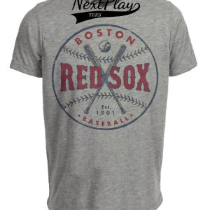 Boston Red Sox Vintage Baseball 1901 Artwork Heather Gray Sublimated T-Shirt