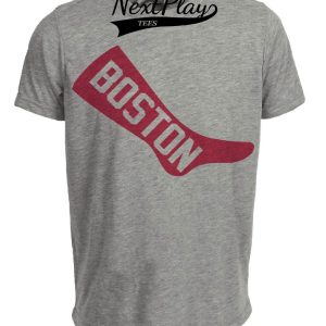 Boston Red Sox Retro Baseball 1908 Artwork Heather Gray Sublimated T-Shirt
