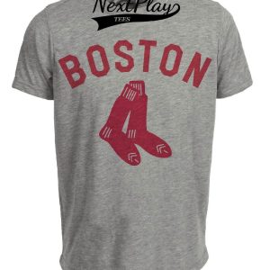 Boston Red Sox Baseball 1911 Artwork Heather Gray Sublimated T-Shirt