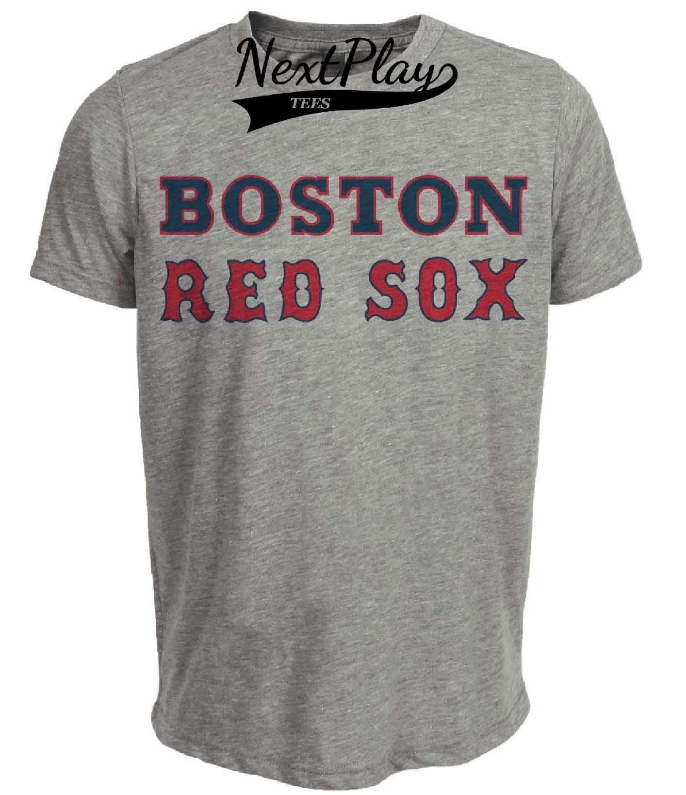 Boston Red Sox Baseball 1965 Artwork Heather Gray Sublimated T-Shirt