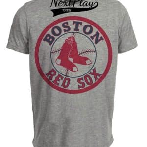 Boston Red Sox Baseball 1975 Artwork Heather Gray Sublimated T-Shirt