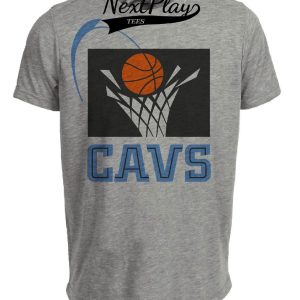 Cleveland Cavaliers Cavs Retro Basketball 1994 Artwork Heather Gray Sublimated T-Shirt