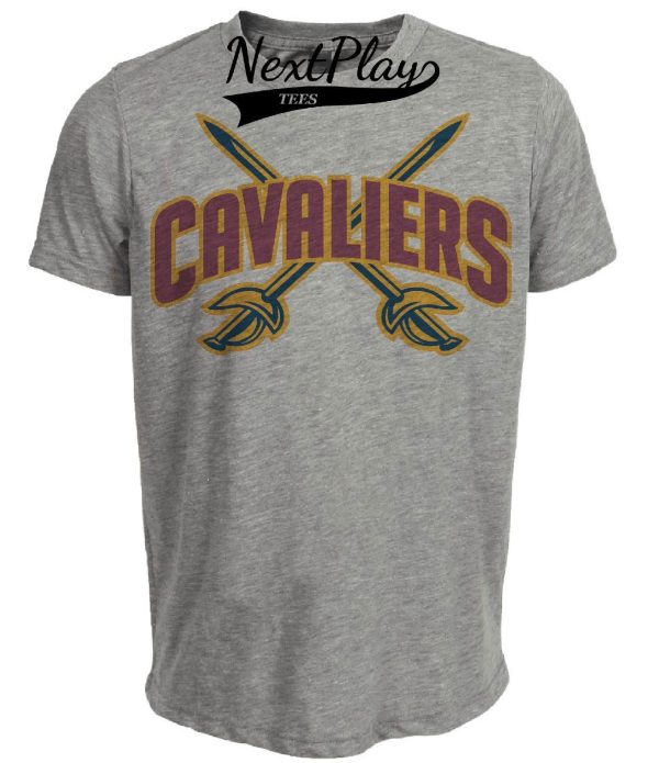 Cleveland Cavaliers Cavs Retro Basketball 2005 Artwork Heather Gray Sublimated T-Shirt