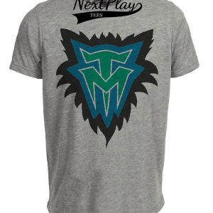 Minnesota Timberwolves Retro Basketball 1996 Artwork Heather Gray Sublimated T-Shirt