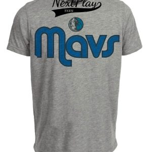 Dallas Mavericks Mavs Retro Basketball 1991 Artwork Heather Gray Sublimated T-Shirt