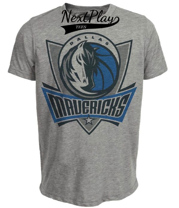 Dallas Mavericks Mavs Retro Basketball 1998 Artwork Heather Gray Sublimated T-Shirt