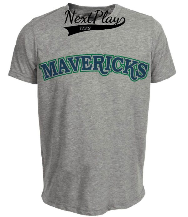 Dallas Mavericks Mavs Retro Basketball 1985 Artwork Heather Gray Sublimated T-Shirt