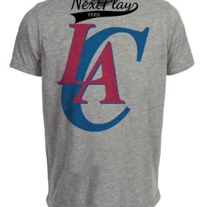 Los Angeles Clippers Vintage Basketball 1985 Artwork Heather Gray Sublimated T-Shirt