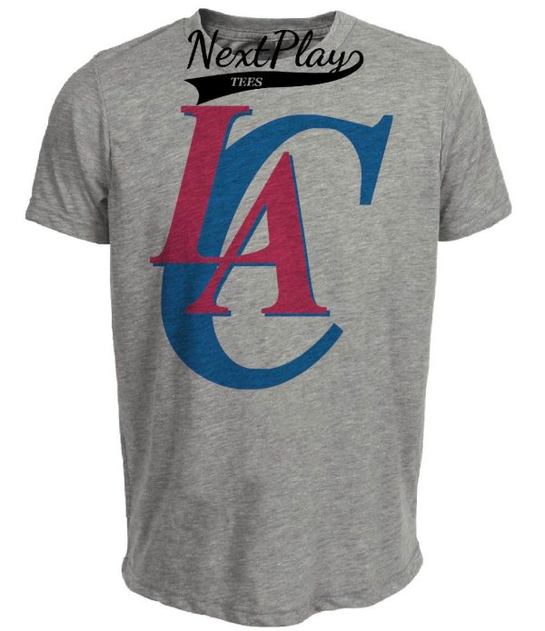 Los Angeles Clippers Vintage Basketball 1985 Artwork Heather Gray Sublimated T-Shirt