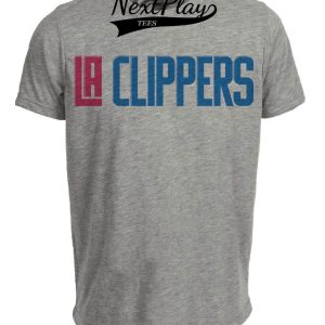 Los Angeles Clippers Vintage Basketball 1989 Artwork Heather Gray Sublimated T-Shirt