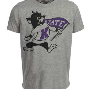 Kansas State Retro 1964 Artwork Heather Gray Sublimated T-Shirt