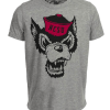 NC North Carolina State Wolfpack Retro 1970 Artwork Heather Gray Sublimated T-Shirt