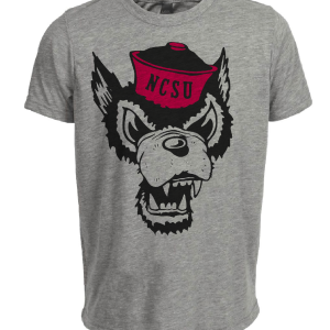 NC North Carolina State Wolfpack Retro 1970 Artwork Heather Gray Sublimated T-Shirt
