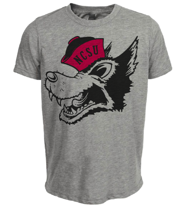 NC North Carolina State Wolfpack Retro 1969 Artwork Heather Gray Sublimated T-Shirt