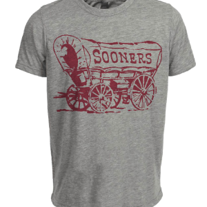 Oklahoma Sooners Retro 1951 Artwork Heather Gray Sublimated T-Shirt