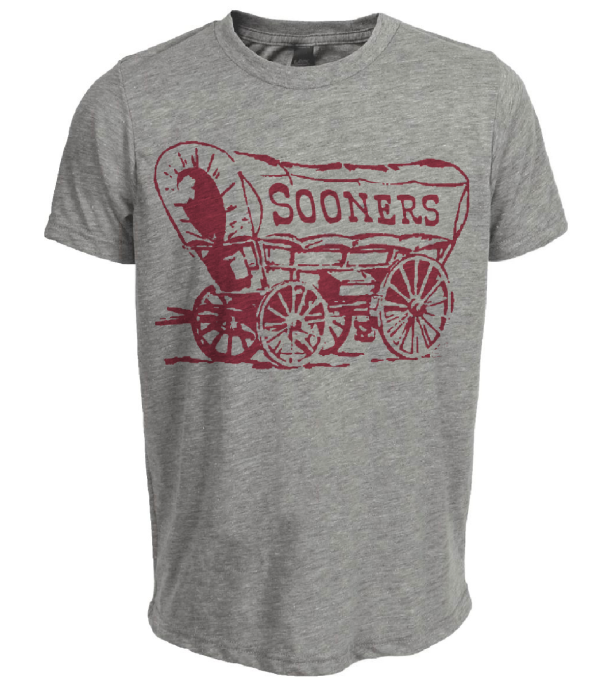 Oklahoma Sooners Retro 1951 Artwork Heather Gray Sublimated T-Shirt