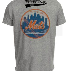 New York Mets Retro Baseball 1962 Artwork Heather Gray Sublimated T-Shirt