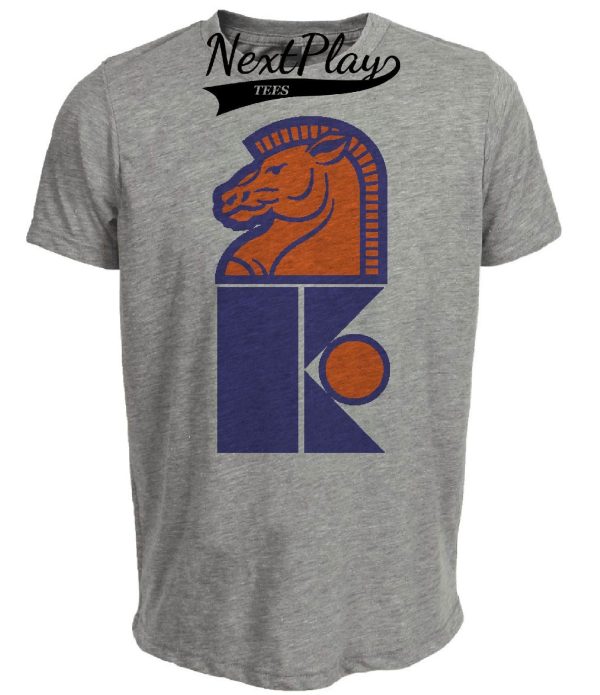 New Jersey Knights Retro Hockey 1975 Artwork Heather Gray Sublimated T-Shirt