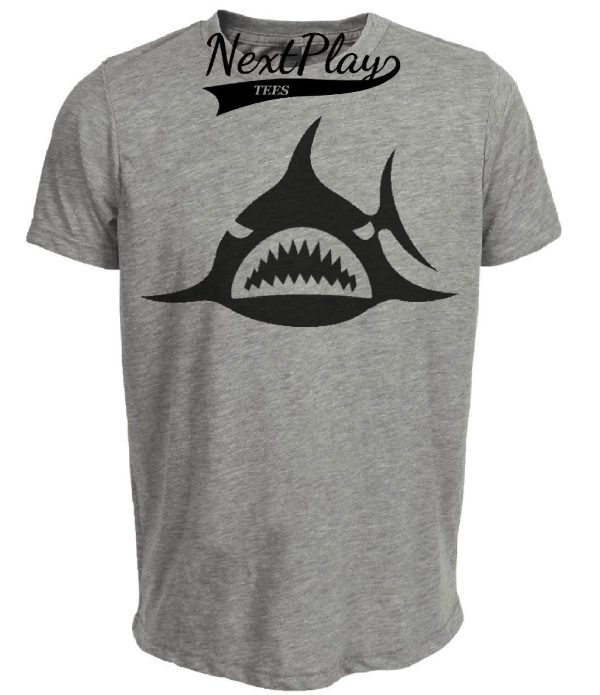 Los Angeles Sharks Retro Hockey 1975 Artwork Heather Gray Sublimated T-Shirt