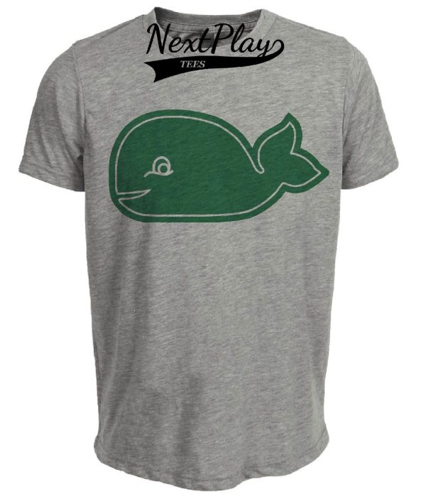 New England Whalers Retro Hockey 1974 Artwork Heather Gray Sublimated T-Shirt