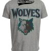 Minnesota Timberwolves Vintage Iconic Basketball Mascot 1999 Artwork Heather Gray Sublimated T-Shirt