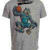 Minnesota Timberwolves #5 Retro Basketball Mascot Mania Artwork Heather Gray Sublimated T-Shirt