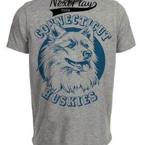 UConn Huskies Retro 1981 Artwork Heather Gray Sublimated T-Shirt