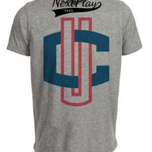 UConn Huskies Retro Basketball 1998 Artwork Heather Gray Sublimated T-Shirt