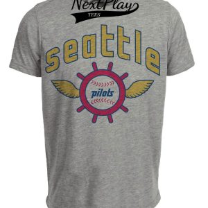Seattle Pilots Vintage Baseball 1969 Artwork Heather Gray Sublimated T-Shirt
