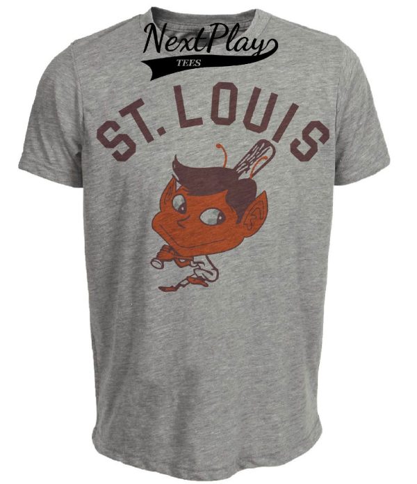 St. Louis Browns Retro Baseball 1952 Artwork Heather Gray Sublimated T-Shirt