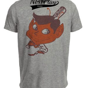 St. Louis Browns Retro Mascot Baseball 1952 Artwork Heather Gray Sublimated T-Shirt